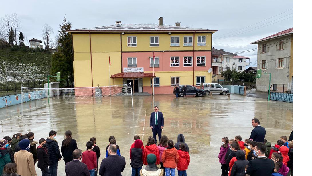 Kaymakamımız Kemal Sefa GÖKMENOĞLU'nun katılımlarıyla Deprem Haftası etkinlikleri kapsamında okullarımızda 