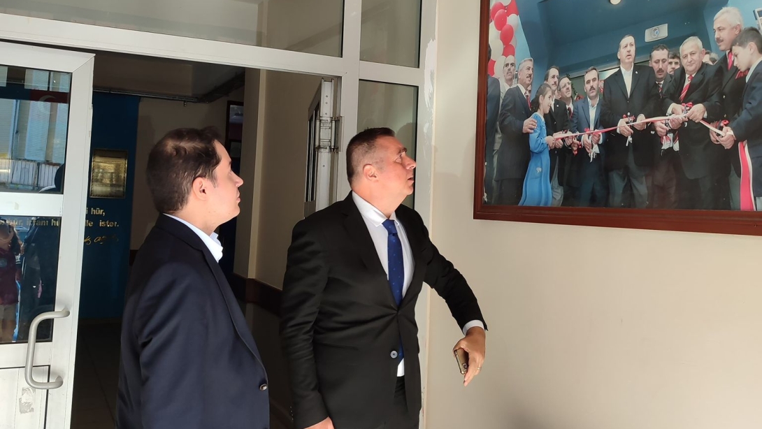KALKANDERE KAYMAKAMI VE İLÇE MİLLİ EĞİTİM MÜDÜRÜNDEN OKUL ZİYARETLERİ